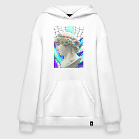 Худи SuperOversize хлопок с принтом Vaporwave art 10-1 в Екатеринбурге, 70% хлопок, 30% полиэстер, мягкий начес внутри | карман-кенгуру, эластичная резинка на манжетах и по нижней кромке, двухслойный капюшон
 | Тематика изображения на принте: 