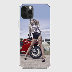 Чехол для iPhone 12 Pro Max с принтом Biker Olga в Екатеринбурге, Силикон |  | Тематика изображения на принте: celebrity | clouds | fashion | girl | model | motorcycle | nature | pose | sky | star | девушка | звезда | знаменитость | мода | модель | мотоцикл | небо | облака | природа