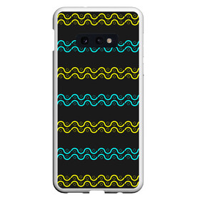Чехол для Samsung S10E с принтом Узор волны в Екатеринбурге, Силикон | Область печати: задняя сторона чехла, без боковых панелей | валики | волны | кривые | полосы | полукруги | ролики | узор