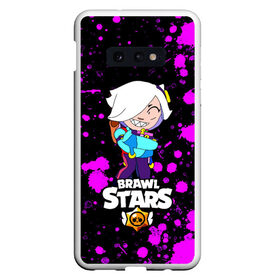 Чехол для Samsung S10E с принтом Brawl Stars Колетта в Екатеринбурге, Силикон | Область печати: задняя сторона чехла, без боковых панелей | Тематика изображения на принте: bibi | crow | koletta | leon | nita | sandy | wings | бравл старс | брызги | герои | девочкам | демон | детям | единорог | звезда | звездные | колетт | краска | крылья | леон | логотипы игр | неоновые | персонажи | сенди