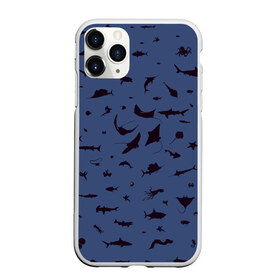Чехол для iPhone 11 Pro матовый с принтом Manta в Екатеринбурге, Силикон |  | dolphin | fish | killer whale | manta | see life | shark | акула | дельфин | касатка | морские обитатели | рыба