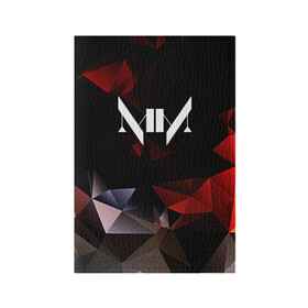 Обложка для паспорта матовая кожа с принтом MARILYN MANSON в Екатеринбурге, натуральная матовая кожа | размер 19,3 х 13,7 см; прозрачные пластиковые крепления | geometry | him | korn | nightwish | rock | zombie | великий | геометрические | гитара | готика | готические | логотипы рок групп | металл | металлика | металлист | музыка | музыкальные | мэрилин мэнсон | рок группа
