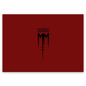 Поздравительная открытка с принтом Marilyn Manson в Екатеринбурге, 100% бумага | плотность бумаги 280 г/м2, матовая, на обратной стороне линовка и место для марки
 | manson | marilyn | marilyn manson | мэнсон | мэрилин | мэрилин мэнсон