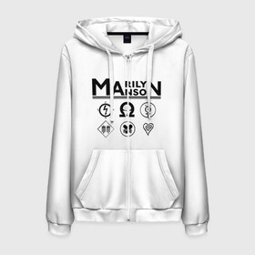Мужская толстовка 3D на молнии с принтом Marilyn Manson в Екатеринбурге, 100% полиэстер | длина до линии бедра, манжеты и пояс оформлены мягкой тканевой резинкой, двухслойный капюшон со шнурком для регулировки, спереди молния, по бокам два кармана | manson | marilyn | marilyn manson | мэнсон | мэрилин | мэрилин мэнсон