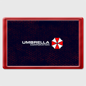 Магнит 45*70 с принтом UMBRELLA CORP / АМБРЕЛЛА в Екатеринбурге, Пластик | Размер: 78*52 мм; Размер печати: 70*45 | corp | corporation | evil | game | games | logo | resident | umbrella | амбрелла | зла | зонт | зонтик | игра | игры | корп | корпорация | лого | логотип | обитель | резидент | символ | эвил