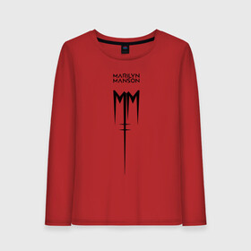 Женский лонгслив хлопок с принтом TRDMrnMsn Marilyn Manson в Екатеринбурге, 100% хлопок |  | art | logo | manson | marilyn | rock | usa | великий | лого | логотип | мэнсон | мэрилин | рок | ужасный