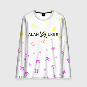 Мужской лонгслив 3D с принтом ALAN WALKER / АЛАН УОКЕР в Екатеринбурге, 100% полиэстер | длинные рукава, круглый вырез горловины, полуприлегающий силуэт | alan | faded | house | logo | music | walker | алан | вокер | волкер | диджей | лого | логотип | логотипы | музыка | музыкант | символ | символы | танцеальная | уокер | хаус | электронная