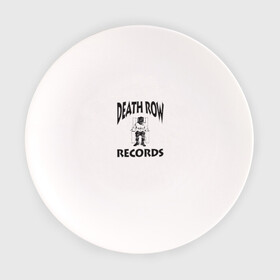 Тарелка с принтом Death Row Records в Екатеринбурге, фарфор | диаметр - 210 мм
диаметр для нанесения принта - 120 мм | death row | dr dre | hip hop | rap | snoop dogg