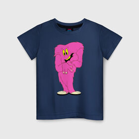 Детская футболка хлопок с принтом Госсамер в Екатеринбурге, 100% хлопок | круглый вырез горловины, полуприлегающий силуэт, длина до линии бедер | gossamer | looney tunes | vdzabma | госсамер | луни тюнз