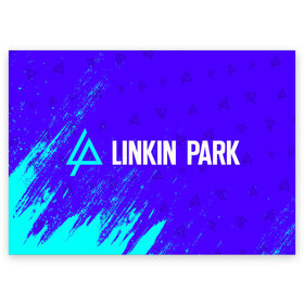 Поздравительная открытка с принтом LINKIN PARK / ЛИНКИН ПАРК в Екатеринбурге, 100% бумага | плотность бумаги 280 г/м2, матовая, на обратной стороне линовка и место для марки
 | linkin | linkinpark | logo | lp | music | park | rock | линкин | линкинпарк | лого | логотип | логотипы | лп | музыка | парк | рок | символ