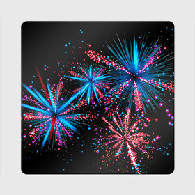 Магнит виниловый Квадрат с принтом Праздничный фейерверк в Екатеринбурге, полимерный материал с магнитным слоем | размер 9*9 см, закругленные углы | Тематика изображения на принте: happy | new year | блестящие | взрыв | день рождения | звезды | искры | лучи | неоновые | новогодние | новый год | ночные | ночь | огни | подарок | праздник | радость | рождество | салют | свадьба | свет