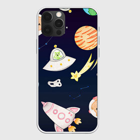 Чехол для iPhone 12 Pro Max с принтом Космический рисунок в Екатеринбурге, Силикон |  | арт | детский рисунок | звезда | звёзды | космонавт | космос | кот | котик | нло | ракета | ракеты | рисунок | рисунок карандашом | синий | созвездия | тарелка | тарелки | юпитер