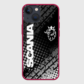 Чехол для iPhone 13 mini с принтом Scania в Екатеринбурге,  |  | king of road | king of the road | saab | saab logo | scania | scania king | scania logo | грузовик | дальнобойщик | сааб | сканиа | скания | скания значок | скания лого | скания логотип | скания символ | шофер