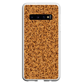 Чехол для Samsung Galaxy S10 с принтом Пшено в Екатеринбурге, Силикон | Область печати: задняя сторона чехла, без боковых панелей | bread | millet | вкусно | еда | прикол | пшено | хлеб