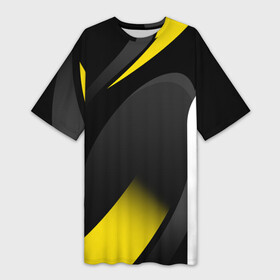 Платье-футболка 3D с принтом SPORT WEAR YELLOW в Екатеринбурге,  |  | abstraction | geometry | neon | sport | sport wear | texture | абстракция | брызги | геометрия | краски | красный | линии | неон | неоновый | полосы | соты | спорт | спортивная одежда | спортивная форма | текстура | фигуры