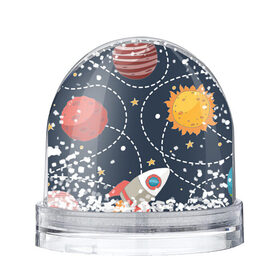 Снежный шар с принтом Космический перелёт в Екатеринбурге, Пластик | Изображение внутри шара печатается на глянцевой фотобумаге с двух сторон | арт | звезда | звёзды | земля | космос | марс | перелёт | планета | планеты | полёт | ракета | ракеты | рисунок | сатурн | солнце | юпитер