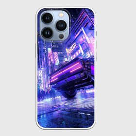 Чехол для iPhone 13 Pro с принтом Cyberpunk city в Екатеринбурге,  |  | art | city | cyber | cyberpunk | japan | lights | lines | neon | punk | арт | город | кибер | киберпанк | япония