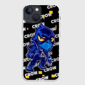 Чехол для iPhone 13 mini с принтом BRAWL STARS CROW в Екатеринбурге,  |  | brawl | brawl stars | crow | leon | stars | бравл старс | брол старс | игра | кров | кроу | леон | мобильная игра | мобильные игры