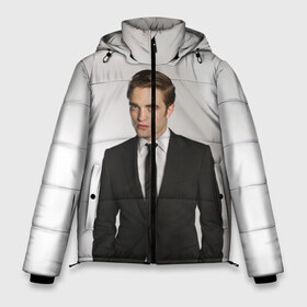 Мужская зимняя куртка 3D с принтом Роберт Паттинсон в Екатеринбурге, верх — 100% полиэстер; подкладка — 100% полиэстер; утеплитель — 100% полиэстер | длина ниже бедра, свободный силуэт Оверсайз. Есть воротник-стойка, отстегивающийся капюшон и ветрозащитная планка. 

Боковые карманы с листочкой на кнопках и внутренний карман на молнии. | Тематика изображения на принте: batman | devil all the time | robert pattinson | the batman | twilight | бетмен | бэтмен | дьявол всегда здесь | роберт паттинсон | сумерки