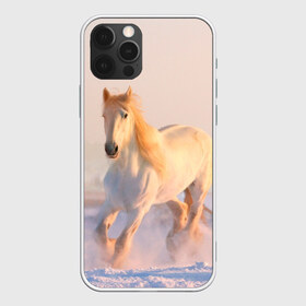 Чехол для iPhone 12 Pro Max с принтом Белая лошадь в Екатеринбурге, Силикон |  | животные | звери | зима | кони | конь | коняшка | лошади | лошадка | лошадь | пони | природа | снег