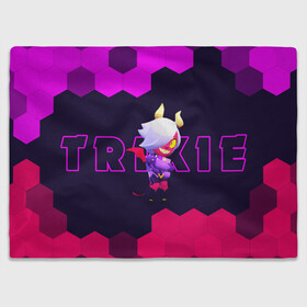 Плед 3D с принтом BRAWL STARS TRIXIE COLETTE в Екатеринбурге, 100% полиэстер | закругленные углы, все края обработаны. Ткань не мнется и не растягивается | Тематика изображения на принте: brawl | colete | colette | collete | logo | stars | trixi | trixie | бравл | бравла | браво | игра | игры | колетт | колетта | коллет | коллета | лого | логотип | символ | старс | старса | трикси