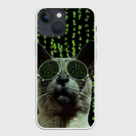 Чехол для iPhone 13 mini с принтом КОТ в Екатеринбурге,  |  | животные | зайка | заяц | звери | зевающий кот | кися | кот | котенок | котики | коты | кричащий кот | кролик | минимализм | питомцы | прикольные картинки