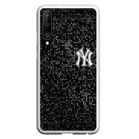 Чехол для Honor P30 с принтом New York Yankees в Екатеринбурге, Силикон | Область печати: задняя сторона чехла, без боковых панелей | Тематика изображения на принте: baseball | fashion | game | glitch | new york | sport | бейсбол | игра | мода | нью йорк | спорт