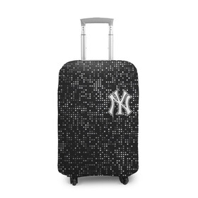 Чехол для чемодана 3D с принтом New York Yankees в Екатеринбурге, 86% полиэфир, 14% спандекс | двустороннее нанесение принта, прорези для ручек и колес | baseball | fashion | game | glitch | new york | sport | бейсбол | игра | мода | нью йорк | спорт