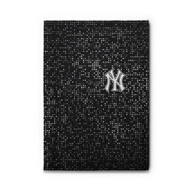 Обложка для автодокументов с принтом New York Yankees в Екатеринбурге, натуральная кожа |  размер 19,9*13 см; внутри 4 больших “конверта” для документов и один маленький отдел — туда идеально встанут права | baseball | fashion | game | glitch | new york | sport | бейсбол | игра | мода | нью йорк | спорт