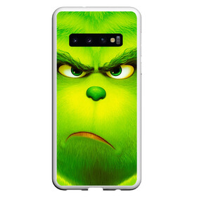 Чехол для Samsung Galaxy S10 с принтом Гринч 3D The Grinch в Екатеринбурге, Силикон | Область печати: задняя сторона чехла, без боковых панелей | the grinch | гринч | для детей | мультфильм | рождество