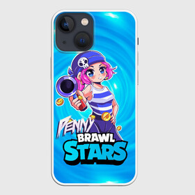 Чехол для iPhone 13 mini с принтом Penny Brawl Stars в Екатеринбурге,  |  | anime | brawl | brawl stars | brawlstars | brawl_stars | panny | peny | аниме | бравл | бравлстарс | девочка | девочка в шкуре медведя | девушка | манга | пени | пини