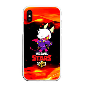 Чехол для iPhone XS Max матовый с принтом Brawl Stars Колетта Демон в Екатеринбурге, Силикон | Область печати: задняя сторона чехла, без боковых панелей | Тематика изображения на принте: bibi | crow | koletta | leon | nita | sandy | wings | бравл старс | герои | девочкам | демон | детям | дьявол | звезда | звездные | колетт | крылья | леон | логотипы игр | огненный | огонь | пламя | рога | сенди | трикси