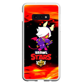 Чехол для Samsung S10E с принтом Brawl Stars Колетта Демон в Екатеринбурге, Силикон | Область печати: задняя сторона чехла, без боковых панелей | Тематика изображения на принте: bibi | crow | koletta | leon | nita | sandy | wings | бравл старс | герои | девочкам | демон | детям | дьявол | звезда | звездные | колетт | крылья | леон | логотипы игр | огненный | огонь | пламя | рога | сенди | трикси