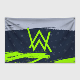 Флаг-баннер с принтом ALAN WALKER / АЛАН УОКЕР в Екатеринбурге, 100% полиэстер | размер 67 х 109 см, плотность ткани — 95 г/м2; по краям флага есть четыре люверса для крепления | alan | faded | house | logo | music | walker | алан | вокер | волкер | диджей | лого | логотип | логотипы | музыка | музыкант | символ | символы | танцеальная | уокер | хаус | электронная