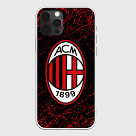 Чехол для iPhone 12 Pro Max с принтом MILAN в Екатеринбурге, Силикон |  | ac milan | fc | football | football club | sport | итальянский футбольный клуб | милан | спорт | уефа | униформа | фирменные цвета | фк | футбол | футбольный клуб