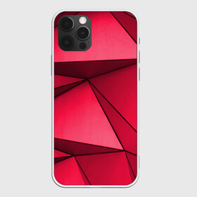 Чехол для iPhone 12 Pro Max с принтом Fragments в Екатеринбурге, Силикон |  | fragments | red | red triangle | shapes | triangles | красный | красный треугольник | треугольники | фигуры | фрагменты