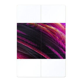Магнитный плакат 2Х3 с принтом Aralf в Екатеринбурге, Полимерный материал с магнитным слоем | 6 деталей размером 9*9 см | abstraction | convex | lines | pink | points | shapes | wavy | абстракция | волнистый | выпуклый | линии | розовый | точки | формы