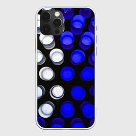 Чехол для iPhone 12 Pro Max с принтом GGGelt в Екатеринбурге, Силикон |  | abstraction | blue | circles | light | shapes | white | абстракция | белый | круги | свет | синий | формы