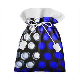 Подарочный 3D мешок с принтом GGGelt в Екатеринбурге, 100% полиэстер | Размер: 29*39 см | abstraction | blue | circles | light | shapes | white | абстракция | белый | круги | свет | синий | формы