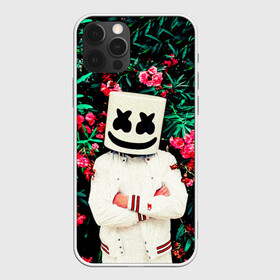 Чехол для iPhone 12 Pro с принтом MARSHMELLO ROSES в Екатеринбурге, силикон | область печати: задняя сторона чехла, без боковых панелей | Тематика изображения на принте: fortnite | marshmallo | marshmallow | marshmello | marshmellow | маршмелло | маршмеллоу | розы | фортнайт