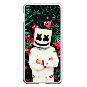 Чехол для Samsung S10E с принтом MARSHMELLO ROSES в Екатеринбурге, Силикон | Область печати: задняя сторона чехла, без боковых панелей | Тематика изображения на принте: fortnite | marshmallo | marshmallow | marshmello | marshmellow | маршмелло | маршмеллоу | розы | фортнайт