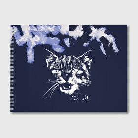 Альбом для рисования с принтом кот в Екатеринбурге, 100% бумага
 | матовая бумага, плотность 200 мг. | животные | звери | зевающий кот | кися | кот | котенок | котики | коты | кричащий кот | минимализм | питомцы | прикольные картинки