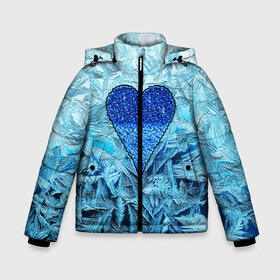 Зимняя куртка для мальчиков 3D с принтом Ледяное сердце в Екатеринбурге, ткань верха — 100% полиэстер; подклад — 100% полиэстер, утеплитель — 100% полиэстер | длина ниже бедра, удлиненная спинка, воротник стойка и отстегивающийся капюшон. Есть боковые карманы с листочкой на кнопках, утяжки по низу изделия и внутренний карман на молнии. 

Предусмотрены светоотражающий принт на спинке, радужный светоотражающий элемент на пуллере молнии и на резинке для утяжки | christmas | frozen | new year | snow | winter | влюбленные | дед мороз | зима | зимний | лед | любимая жена | любовь | мама | новый год | подарок | рождество | сердечки | снег | снежинки | снежная королева | узоры