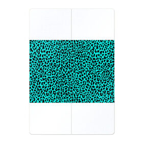 Магнитный плакат 2Х3 с принтом ЛАЗУРНЫЙ ЛЕОПАРД в Екатеринбурге, Полимерный материал с магнитным слоем | 6 деталей размером 9*9 см | гепард | гламур | животные | камуфляж | лазурь | леопард | морской | паттерн | пятна | синий