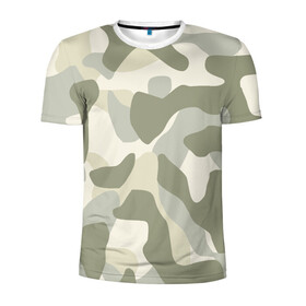 Мужская футболка 3D спортивная с принтом camouflage 1 в Екатеринбурге, 100% полиэстер с улучшенными характеристиками | приталенный силуэт, круглая горловина, широкие плечи, сужается к линии бедра | армия россии | войска | камуфляж | орнамент | узор