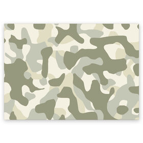 Поздравительная открытка с принтом camouflage 1 в Екатеринбурге, 100% бумага | плотность бумаги 280 г/м2, матовая, на обратной стороне линовка и место для марки
 | Тематика изображения на принте: армия россии | войска | камуфляж | орнамент | узор