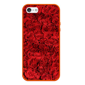 Чехол для iPhone 5/5S матовый с принтом Roses в Екатеринбурге, Силикон | Область печати: задняя сторона чехла, без боковых панелей | алые розы | весна | деревья | касные розы | красная роза | красный цветок | лепестки | лес | лето | листья | май | милион алых роз | на каждый день | осень | поле | роза | розы | солнце | тропики | флора