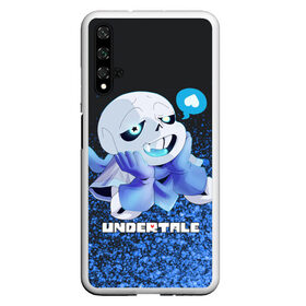 Чехол для Honor 20 с принтом UNDERTALE в Екатеринбурге, Силикон | Область печати: задняя сторона чехла, без боковых панелей | Тематика изображения на принте: sans | undertale | андертале | андертейл | игра | подземная история | подземная сказка | санс | ундертале