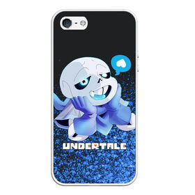 Чехол для iPhone 5/5S матовый с принтом UNDERTALE в Екатеринбурге, Силикон | Область печати: задняя сторона чехла, без боковых панелей | 