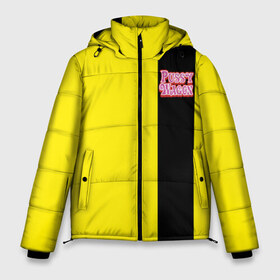 Мужская зимняя куртка 3D с принтом Kill Bill - Pussy Wagon в Екатеринбурге, верх — 100% полиэстер; подкладка — 100% полиэстер; утеплитель — 100% полиэстер | длина ниже бедра, свободный силуэт Оверсайз. Есть воротник-стойка, отстегивающийся капюшон и ветрозащитная планка. 

Боковые карманы с листочкой на кнопках и внутренний карман на молнии. | kill bill | pickup | pussy | pussy wagon | tarantino | wagon | квентин тарантино | пикап | пусси вагон | тарантино